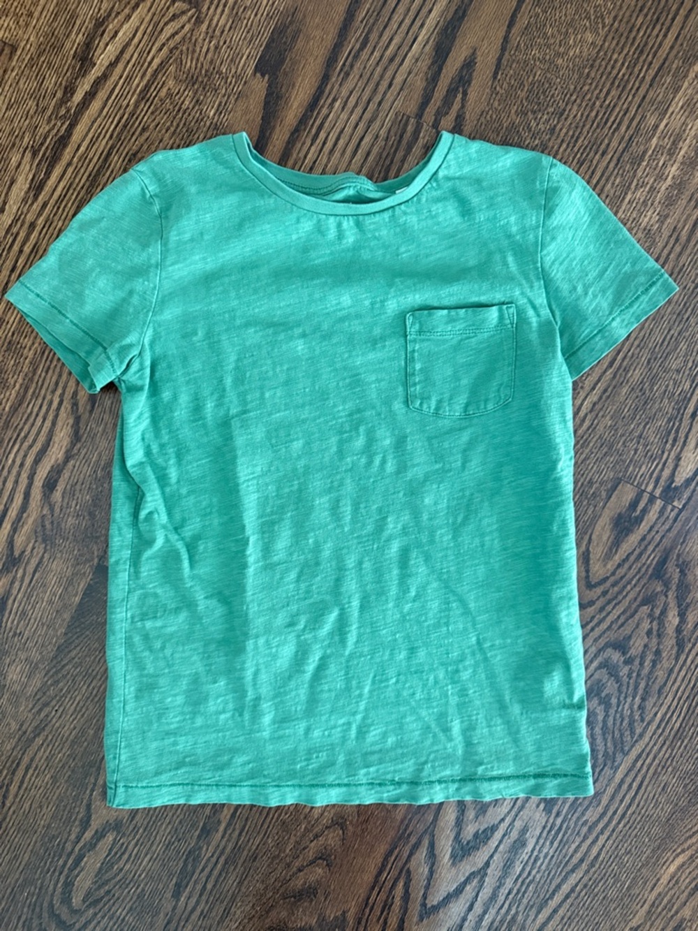 Mini Boden Kids Green Short-Sleeve Pocket Tee